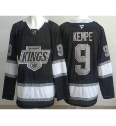Men's Los Angeles Kings #9 Adrian Kempe Black Alternate Authentic Jersey