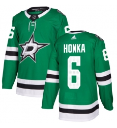 Youth Adidas Dallas Stars #6 Julius Honka Premier Green Home NHL Jersey