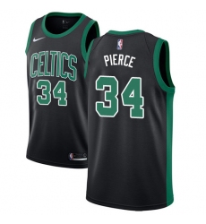 Youth Adidas Boston Celtics #34 Paul Pierce Swingman Black NBA Jersey - Statement Edition