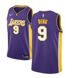 Youth Nike Los Angeles Lakers #9 Luol Deng Swingman Purple NBA Jersey - Statement Edition