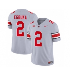 Men's Ohio State Buckeyes #2 Emeka Egbuka Gray 2023 F.U.S.E. Limited Stitched Jersey