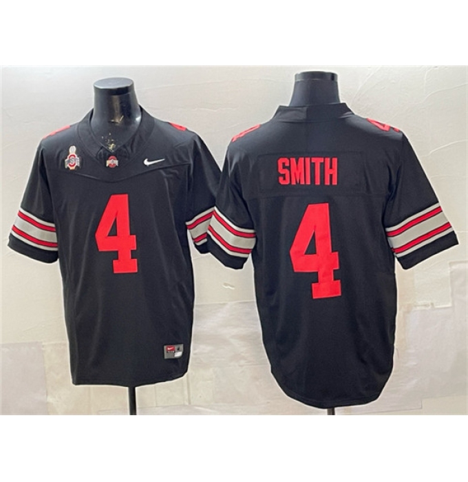 Men's Ohio State Buckeyes #4 Jeremiah Smith Black 2025 F.U.S.E. Limited Stitched Jersey
