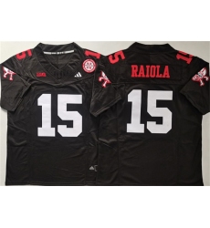 Men's Nebraska Cornhuskers #15 Dylan Raiola Black F.U.S.E. With Vapor Limited Stitched Jersey