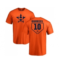 MLB Nike Houston Astros #10 Yuli Gurriel Orange RBI T-Shirt