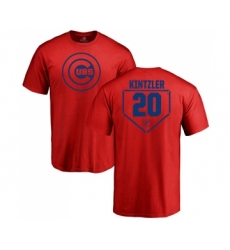 Baseball Chicago Cubs #20 Brandon Kintzler Red RBI T-Shirt