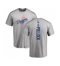 Baseball Los Angeles Dodgers #11 A. J. Pollock Ash Backer T-Shirt