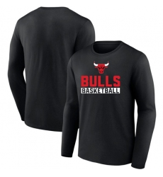 Men's Chicago Bulls Black Let's Go Long Sleeve T-Shirt