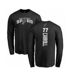 Basketball San Antonio Spurs #77 DeMarre Carroll Black Backer Long Sleeve T-Shirt