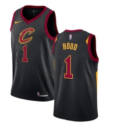 Men's Nike Cleveland Cavaliers #1 Rodney Hood Swingman Black NBA Jersey Statement Edition