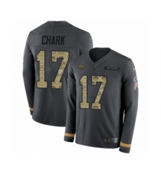 Youth Nike Jacksonville Jaguars #17 DJ Chark Limited Black Salute to Service Therma Long Sleeve NFL Jersey
