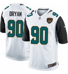 Men's Nike Jacksonville Jaguars #90 Taven Bryan Game White NFL Jersey