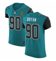 Men's Nike Jacksonville Jaguars #90 Taven Bryan Teal Green Team Color Vapor Untouchable Elite Player NFL Jersey