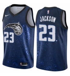 Youth Nike Orlando Magic #23 Justin Jackson Swingman Blue NBA Jersey - City Edition