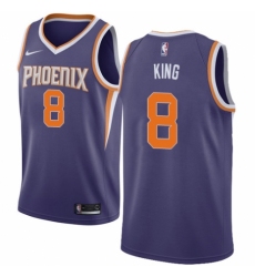 Men's Nike Phoenix Suns #8 George King Swingman Purple NBA Jersey - Icon Edition