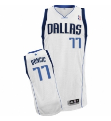 Women's Nike Dallas Mavericks #77 Luka Doncic Authentic White Home NBA Jersey - Association Edition