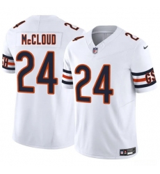 Men's Chicago Bears #24 Nick McCloud White 2025 F.U.S.E. Vapor Untouchable Limited Football Stitched Jersey