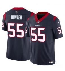 Youth Houston Texans #55 Danielle Hunter Navy 2024 F.U.S.E Vapor Untouchable Limited Stitched Football Jersey