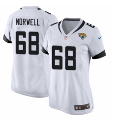 Women's Nike Jacksonville Jaguars #68 Andrew Norwell Game White NFL Jersey