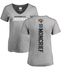 NFL Women's Nike Jacksonville Jaguars #10 Donte Moncrief Ash Backer T-Shirt