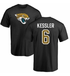 NFL Nike Jacksonville Jaguars #6 Cody Kessler Black Name & Number Logo T-Shirt