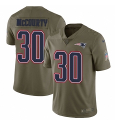 Men's Nike New England Patriots #30 Jason McCourty Limited Olive 2017 Salute to Service NFL Jersey