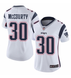 Women's Nike New England Patriots #30 Jason McCourty White Vapor Untouchable Limited Player NFL Jersey