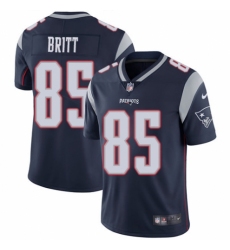 Youth Nike New England Patriots #85 Kenny Britt Navy Blue Team Color Vapor Untouchable Limited Player NFL Jersey