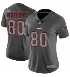 Women's Nike New England Patriots #80 Jordan Matthews Gray Static Vapor Untouchable Limited NFL Jersey