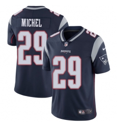 Men's Nike New England Patriots #29 Sony Michel Navy Blue Team Color Vapor Untouchable Limited Player NFL Jersey