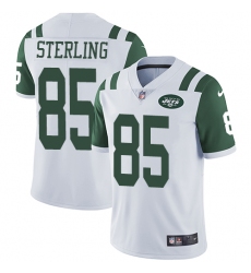 Men's Nike New York Jets #85 Neal Sterling White Vapor Untouchable Limited Player NFL Jersey