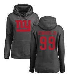 NFL Women's Nike New York Giants #99 Mario Edwards Jr Ash One Color Pullover Hoodie