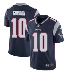 Men's Nike New England Patriots #10 Josh Gordon Navy Blue Team Color Vapor Untouchable Limited Player NFL Jersey