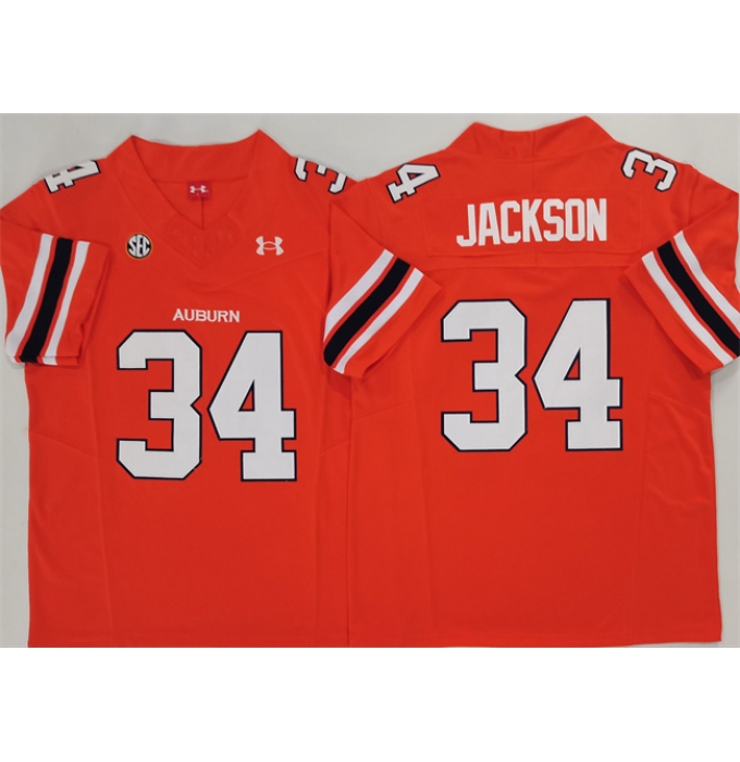 Men's Auburn Tigers #34 Bo Jackson Orange 2024 F.U.S.E. Limited Stitched Jersey