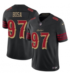 Men's San Francisco 49ers #97 Nick Bosa Black 2025 F.U.S.E. “Rivalries” Vapor Limited Football Stitched Jersey