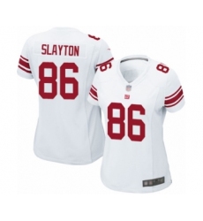 Women's New York Giants #86 Darius Slayton Game White Football Jersey