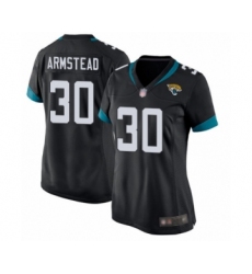 Women's Jacksonville Jaguars #30 Ryquell Armstead Game Black Team Color Football Jersey