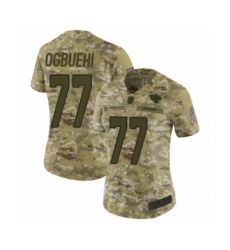 Women's Jacksonville Jaguars #77 Cedric Ogbuehi Limited Camo 2018 Salute to Service Football Jersey