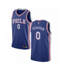 Youth Philadelphia 76ers #0 Josh Richardson Swingman Blue Basketball Jersey - Icon Edition