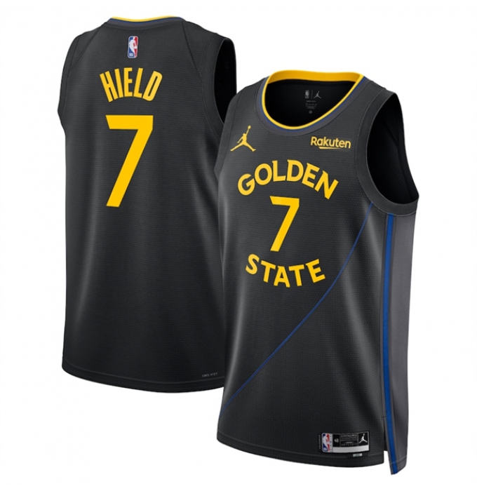 Men's Golden State Warriors #7 Buddy Hield Black 2024-25 Statement Edition Stitched Basketball Jersey