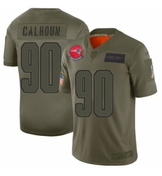 Youth New England Patriots #90 Shilique Calhoun Limited Camo 2019 Salute to Service Football Jersey