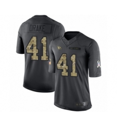Youth Arizona Cardinals #41 Kenyan Drake Limited Black 2016 Salute to Service Football Jersey
