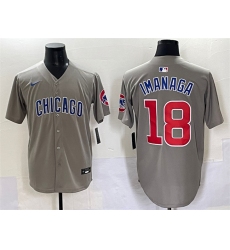 Men's Chicago Cubs #18 Shōta Imanaga Gray Limited Stitched Baseball Jersey