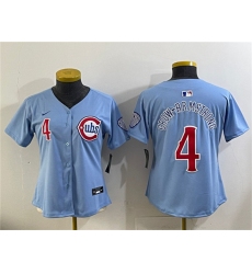 Youth Chicago Cubs #4 Pete Crow-Armstrong Blue 2024-25 2nd Alternate Limited Stitched Baseball Jersey