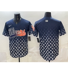 Men's Detroit Tigers Blank Navy With Vapor Premier Limited Stitched Baseball Jersey