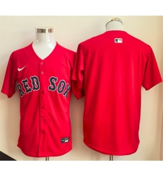 Men's Boston Red Sox Blank Red Limited Stitched Baseball Jersey