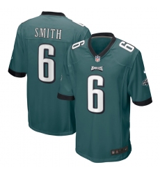 Youth Philadelphia Eagles #6 DeVonta Smith Nike Midnight Green 2021 NFL Draft First Round Pick Game Jersey