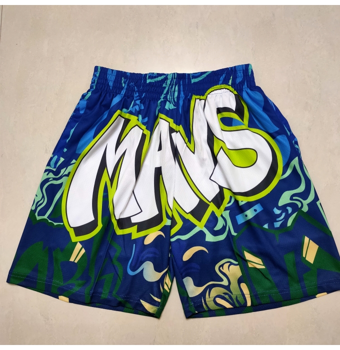 Men's Dallas Mavericks Green Mitchell&mness Shorts