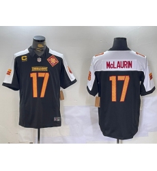 Men's Washington Commanders #17 Terry McLaurin Black Thanksgiving 2024 FUSE Vapor 90th Limited Stitched Jersey Men's Washington Commanders #17 Terry McLaurin Black Thanksgiving 2024 FUSE Vapor 90th Limited Stitched Jersey