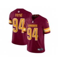Men's Washington Commanders #94 Da'Ron Payne 2022 Burgundy Vapor Limited Stitched Jersey