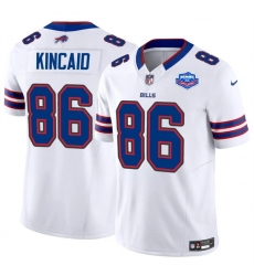 Men's Buffalo Bills #86 Dalton Kincaid White 2025 F.U.S.E. With Farewell Vapor Untouchable Limited Football Stitched Jersey